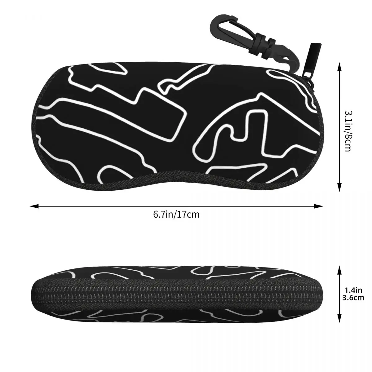 F1 20232024 トラックシェルメガネケースポータブルサングラスボックス女性男性ソフト眼鏡バッグポーチ