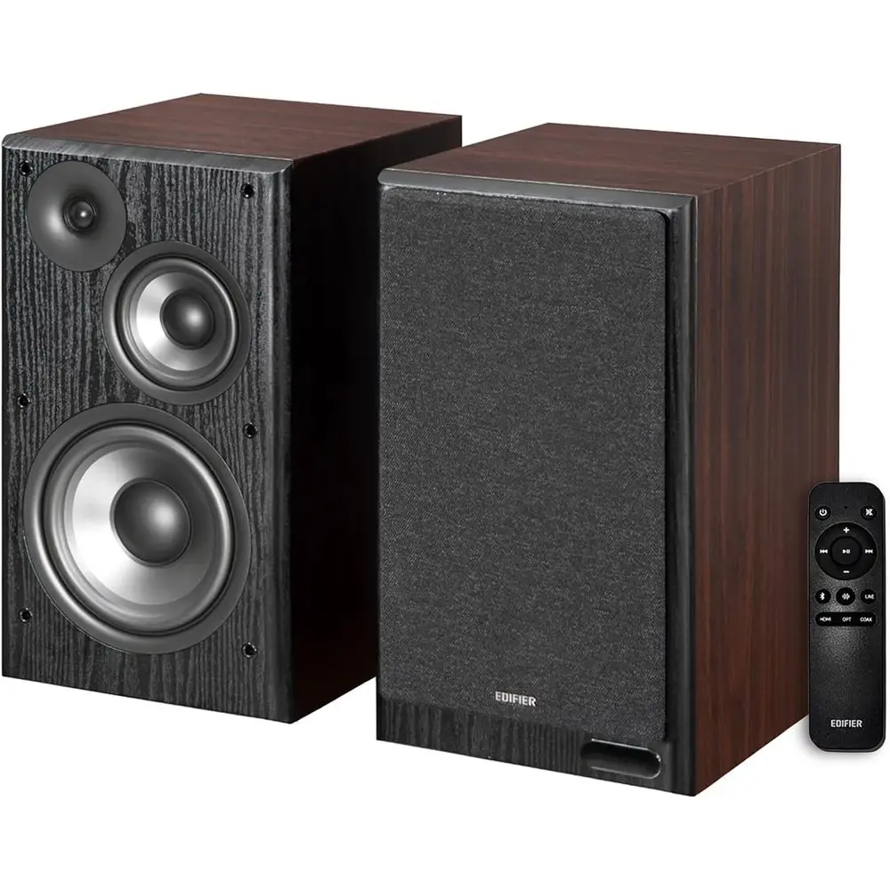 

R2750DB MKII Powered Bookshel Speakers, 144W 3-Way Active Speakers with Sub Out, Hi-Res Audio, Bluetooth 6.0 with LDAC, HDMI/Opt