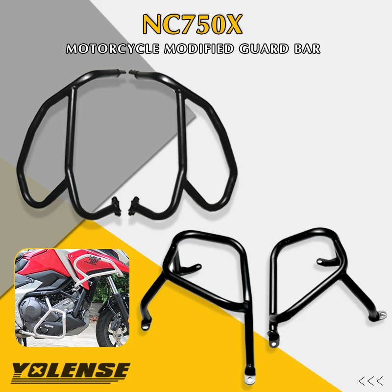 New Motorcycle Engine Guard Crash Bar Bars Bumper Protector For HONDA NC750X NC 750X 2020 2021 Engine Guard Bumper Accessories