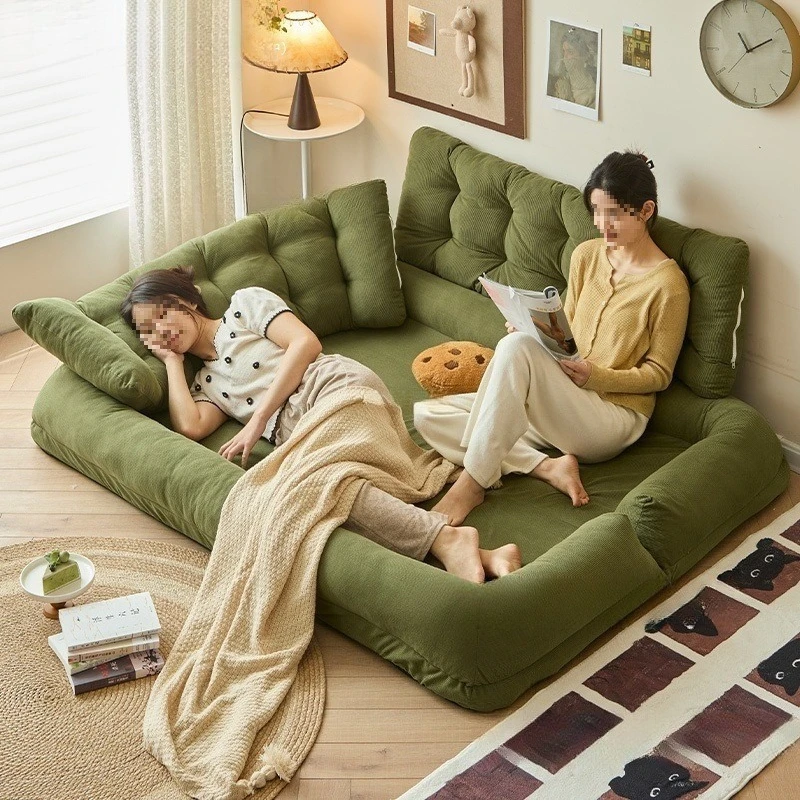 كرسي خلفي لشخص كسول غرفة معيشة واحدة مستلقًا على سرير تاتامي بيت نوم بشري أريكة مزدوجة #1