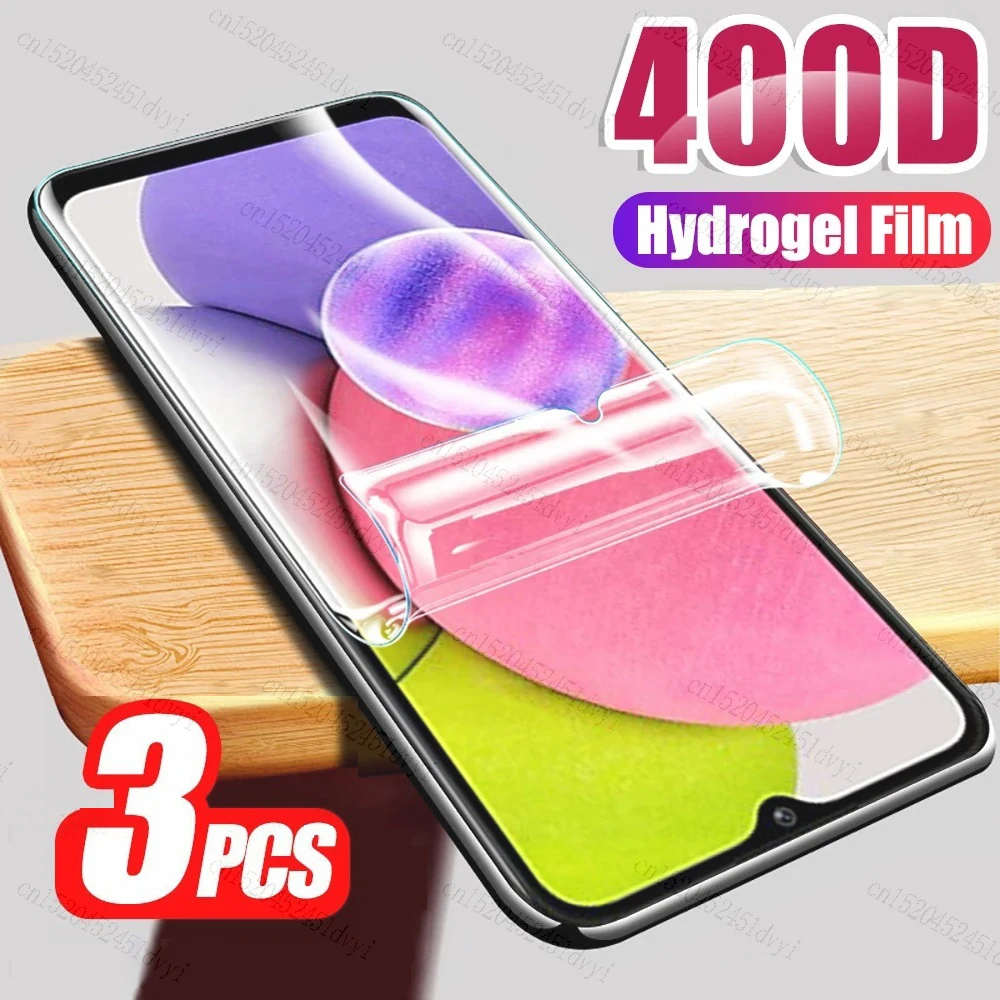 3Pcs Screen Protector Hydrogel Film For Sharp Aquos Sense8 Aquos R8S Pro Aquos V7 Plus Aquos R7s Aquos Wish3 Basio Active