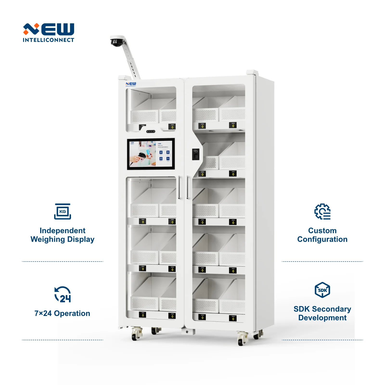 الموازين الذكية لمستودعات الخزانة والصيدلات، خزانة تخزين المخزون الآلي، حل برامج إنترنت الأشياء الإداري المكتبي