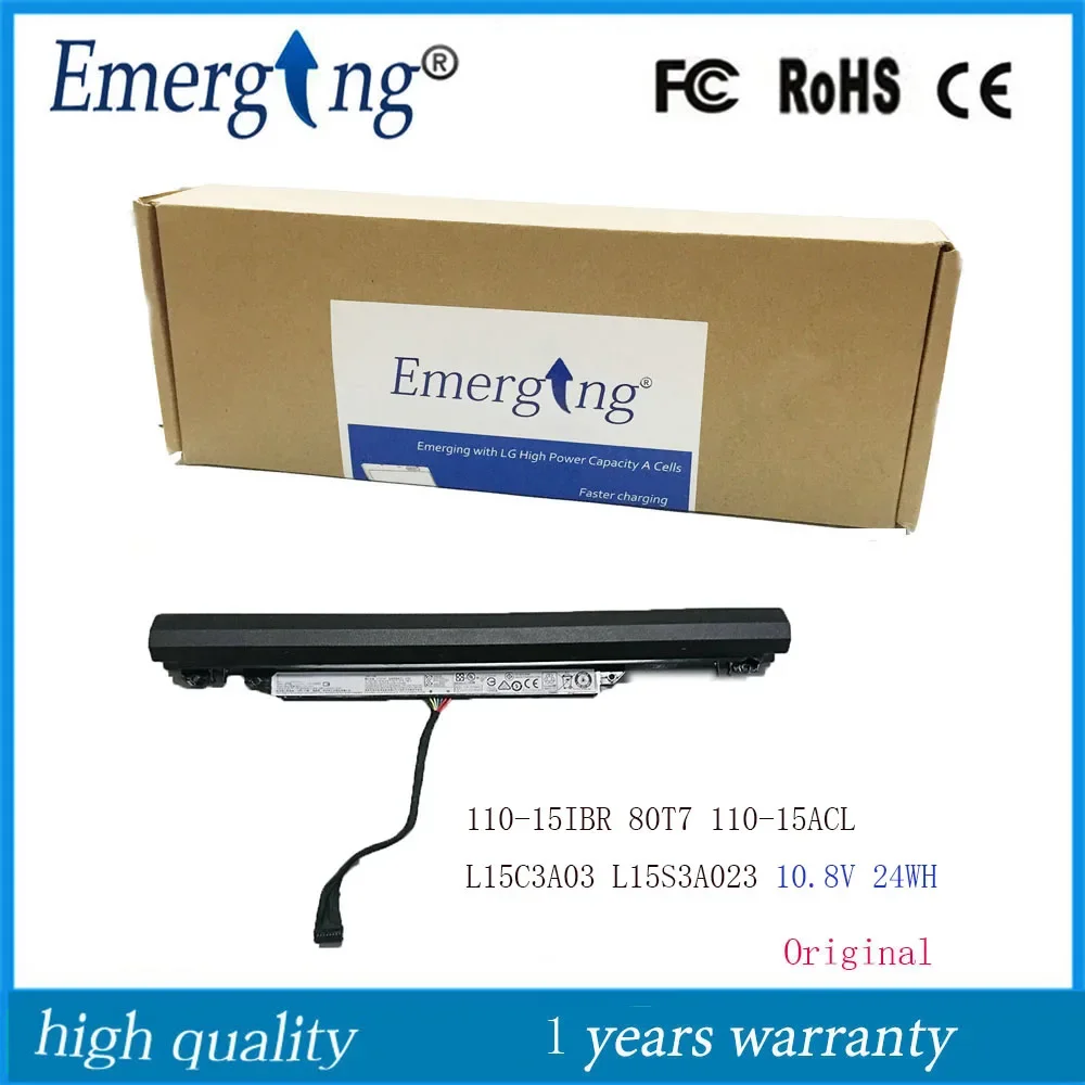Imagem -01 - Bateria do Portátil de L15c3a03 Lenovo Ideapad 11015 110-14 110-15 110-15ibr 110-15acl L15s3a02 L15l3a03 10.8v 24wh Novo Original bateria do portatil de l15c3a03 lenovo ideapad 11015 110 14 110 15 110 15ibr 110 15acl l15s3a02 l15l3a03 108v 24wh novo original 01