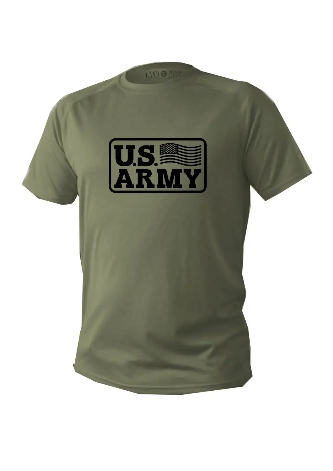 Green Olive Army Military Tactical  Flag T Shirt Hip Hop Tees Tops Harajuku New Summer Casual Men Short Sleeve Cotton T-shirt