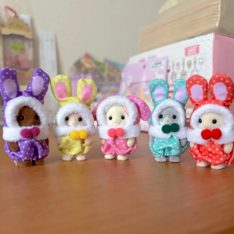 عائلات سيلفانيان الأصلية الذكرى الأربعين سلسلة أرنب الأطفال صندوق أعمى حقيبة أعمى أنيمي تحصيل دمية الاطفال الهدايا اللعب