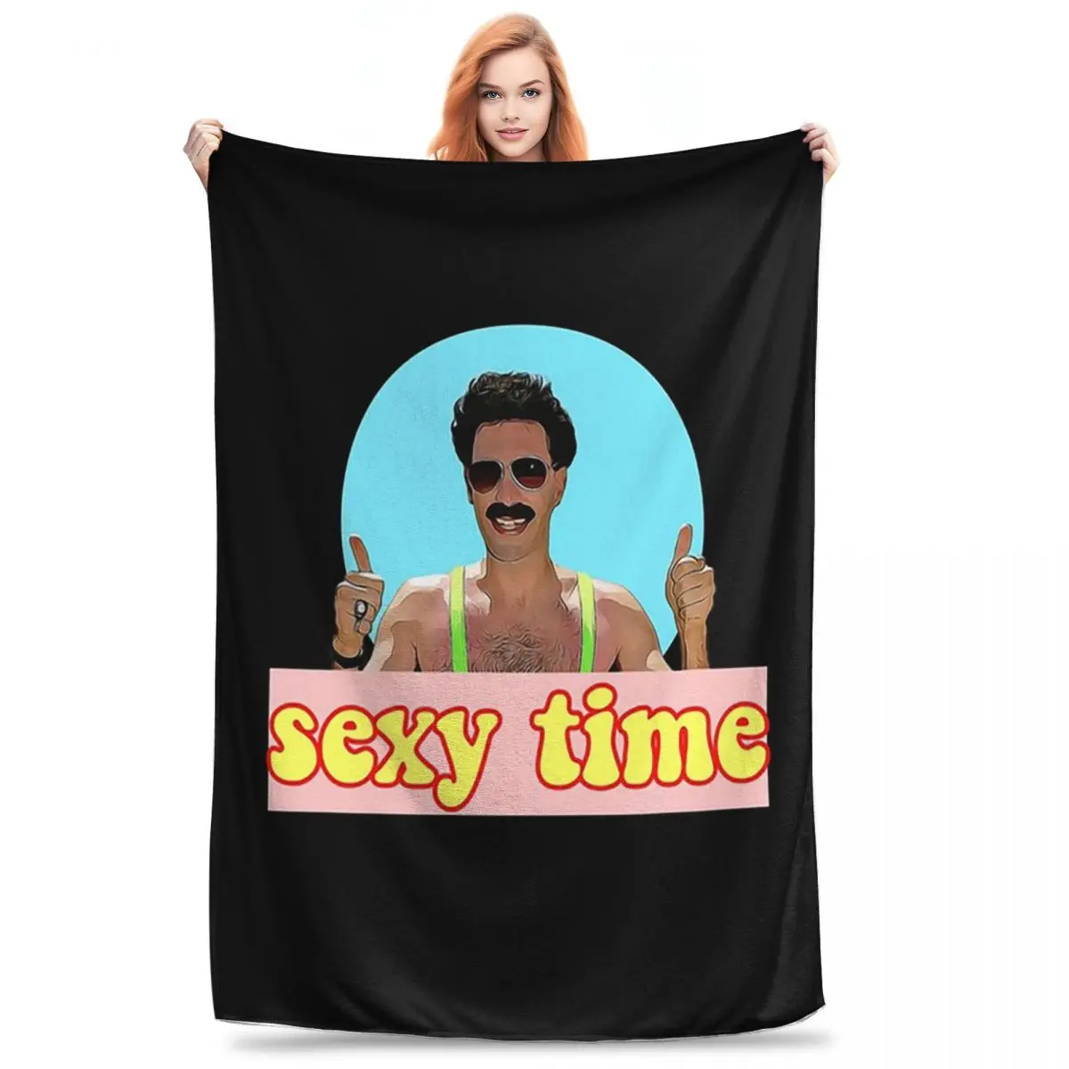 Borat Very Nice, Digital Artwork Blankets Fleece Throw Blankets Sofa Throw Blanket For Home Bedroom Outdoor Throws Bedspread