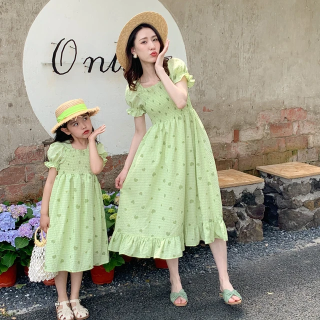 Mother baby fashion daughter matching outfits