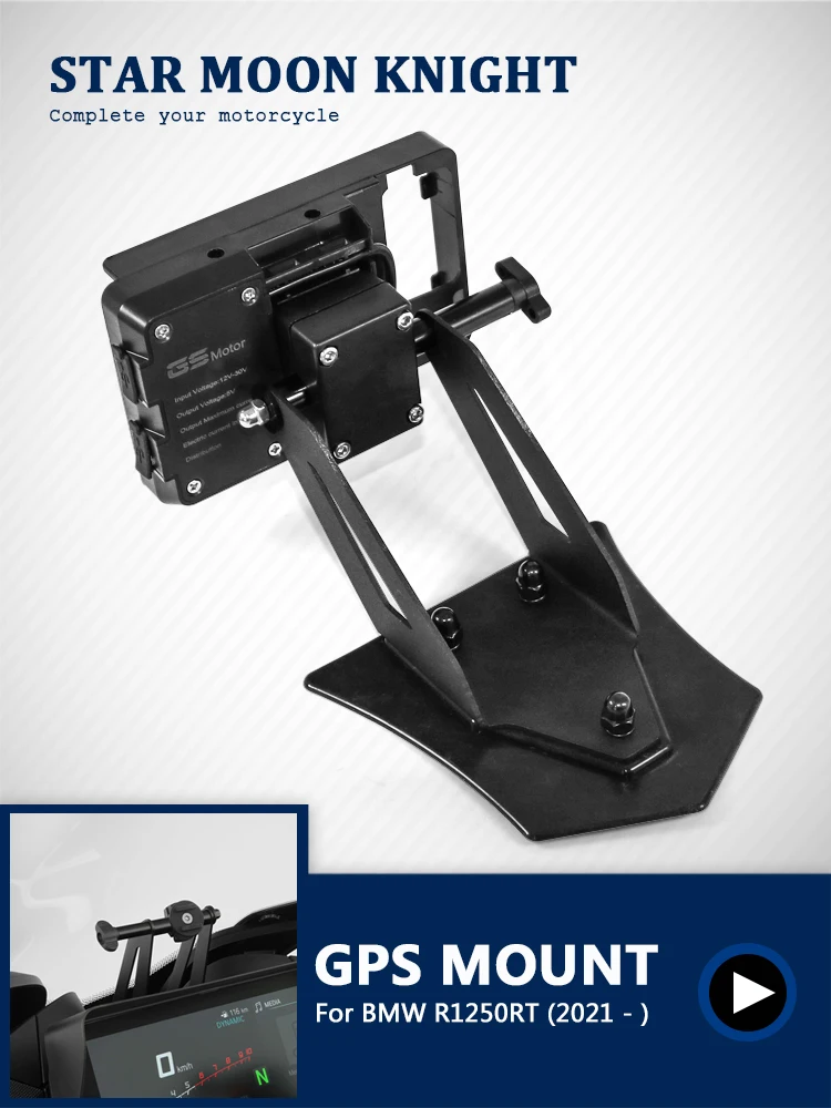 R1250RT Navigationshalterung für BMW R 1250 RT R 1250RT 2021 2022- Motorrad-GPS-Halterung, Gerätehalter, Smartphone-Adapterhalter