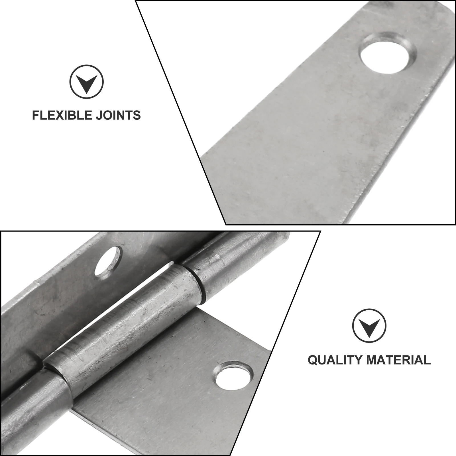 

6 Pcs T-shaped Hinge Sturdy Furniture Replacement Bearing Cabinet Iron Accessory