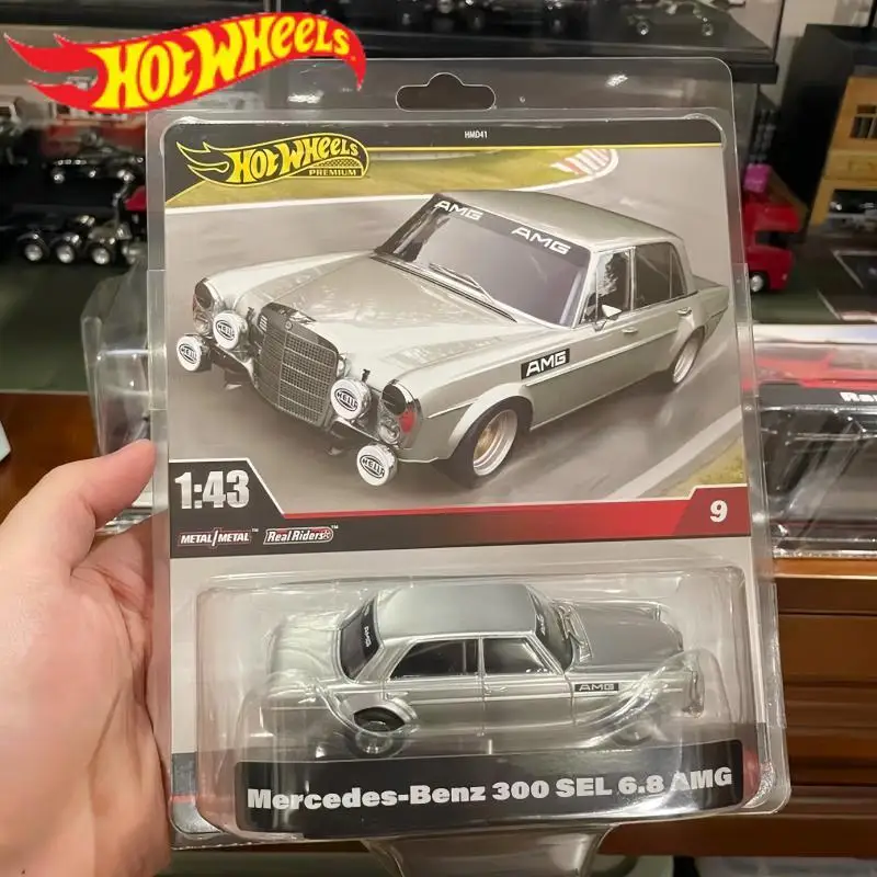 

Hot Wheels Premium Car Toys For Boys 1/43 Diecast Mercedes Benz 300 Modified Ford Mustang Porsche 911 Gt3 Corvette Z06 Boy Gift