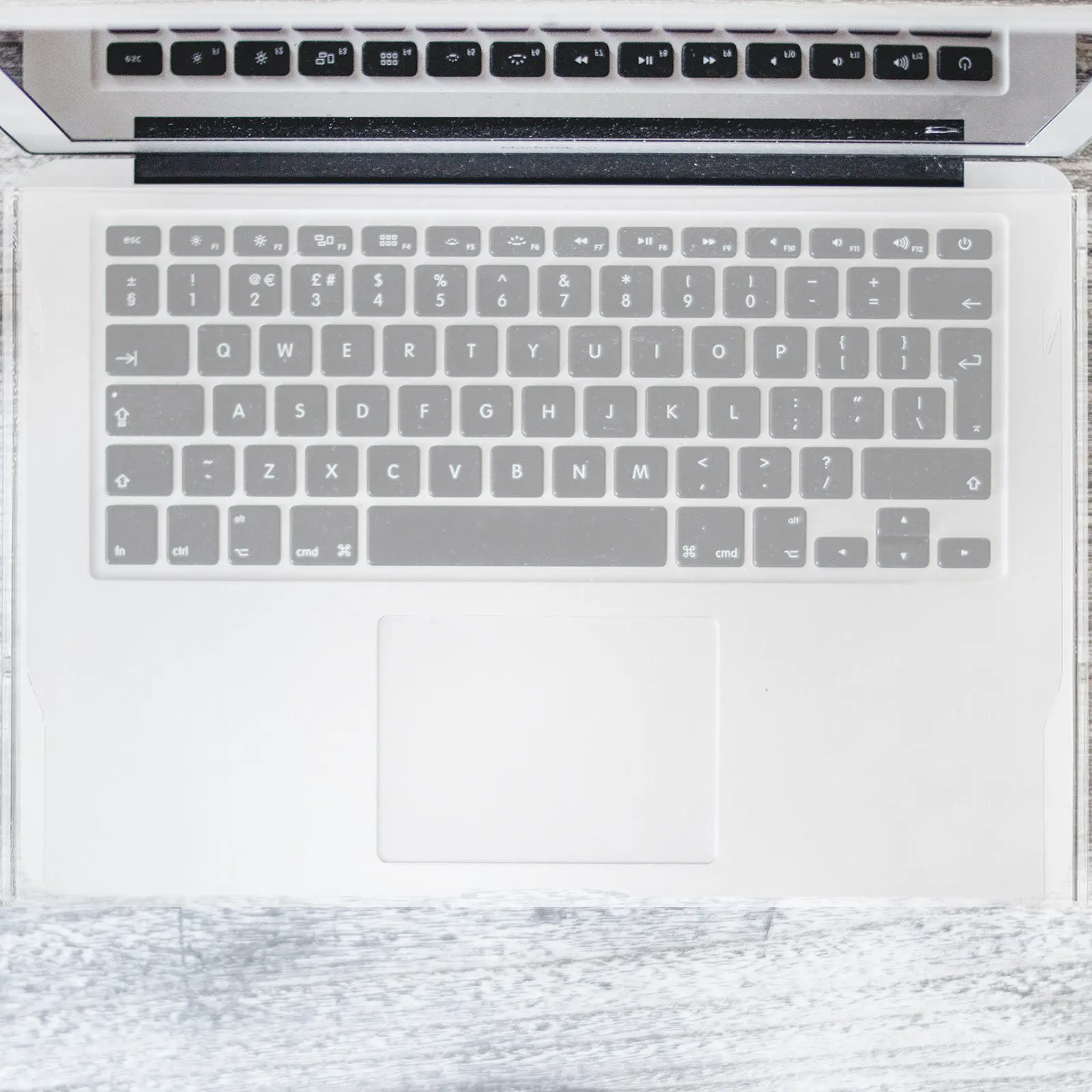 17.3 Inch Laptop Keyboard Cover Transparent Acrylic Keyboard Protector Clear Slim Nonslip Dust Proof Easy Clean Universal Fit