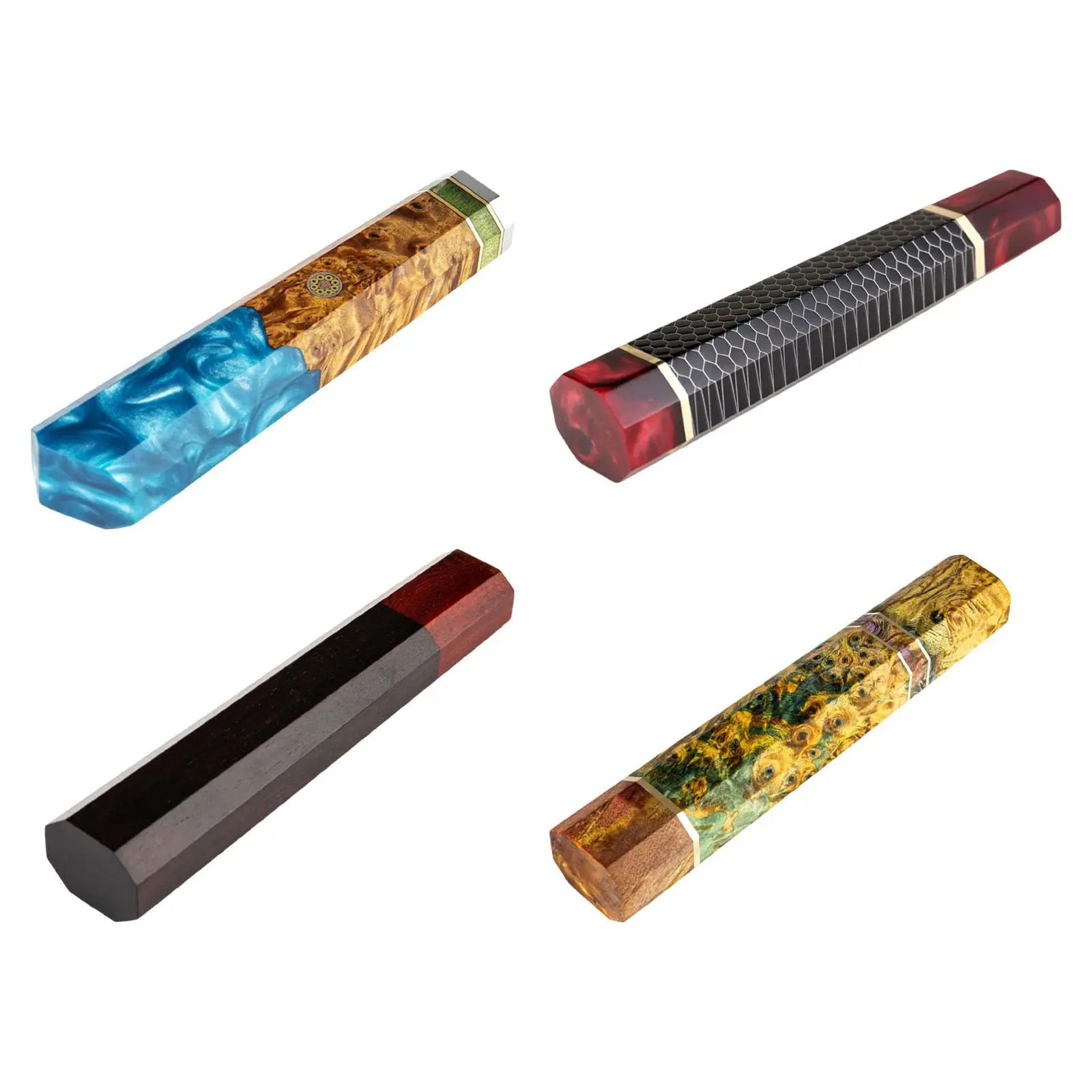 

Japanese Kitchen Knife Handle Resin DIY Repairing Accessories Octagonal