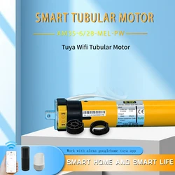 A-OK AM35 tuya wifi tubular motor work with alexa google home window shading rolling motor for smart home
