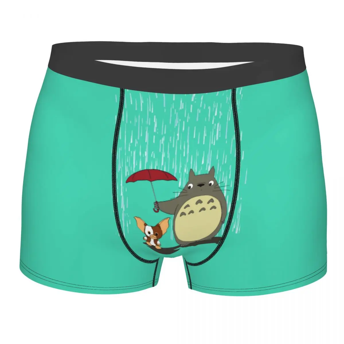 Custom Retro Gremlins Mogwai And Totoro Underwear Men Breathable Gizmo Monster Gremlin Film Boxer Briefs Shorts Panties