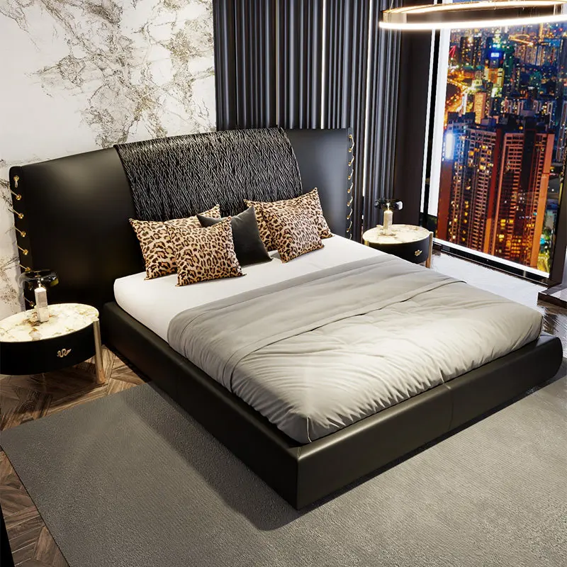 Bedroom Double Massage Bed Single Children Luxury Modern Multifunctional Bed Sleeping Princess Cama Solteiro Home Furniture