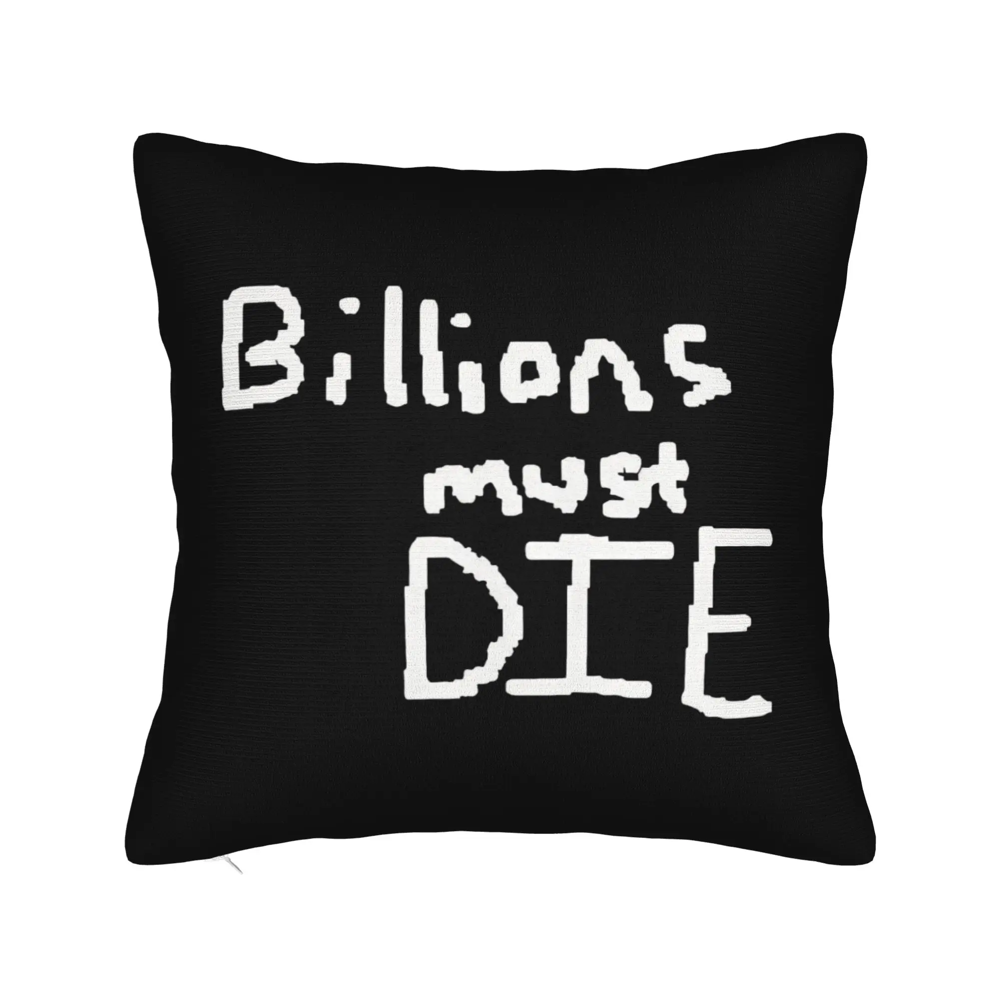 Billions Must Die Square Pillow Cases Funny Chudjak Meme Cushion Cover Awesome Zipper Decorative Pillowcase for Sofa 45x45cm
