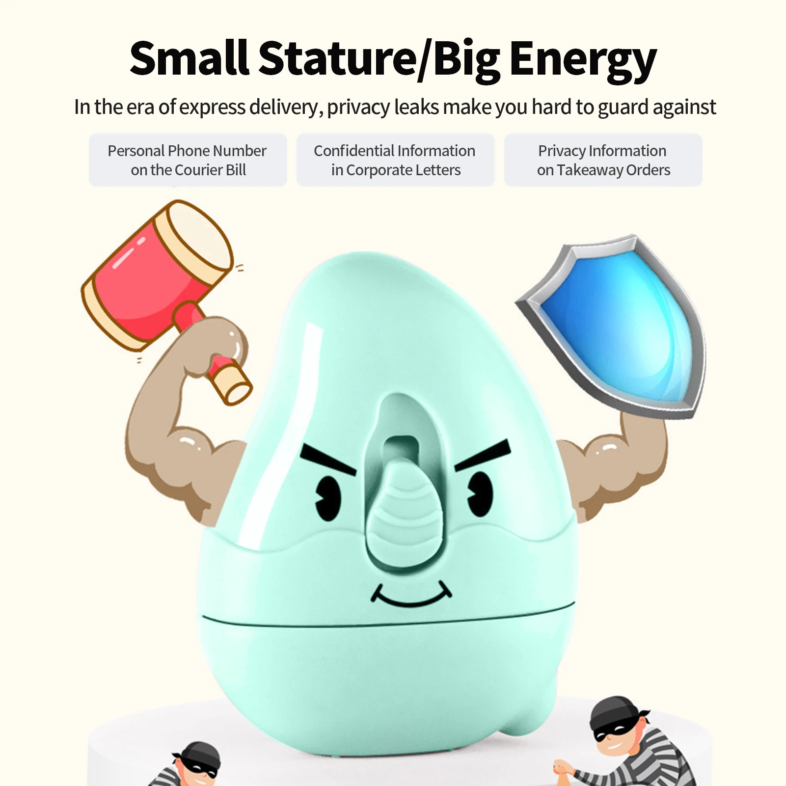 Identity Theft Protection Roller Stamp 2 In 1 Privacy Confidential Data Address Blocker Privacy Safety Portable Roller Stamp