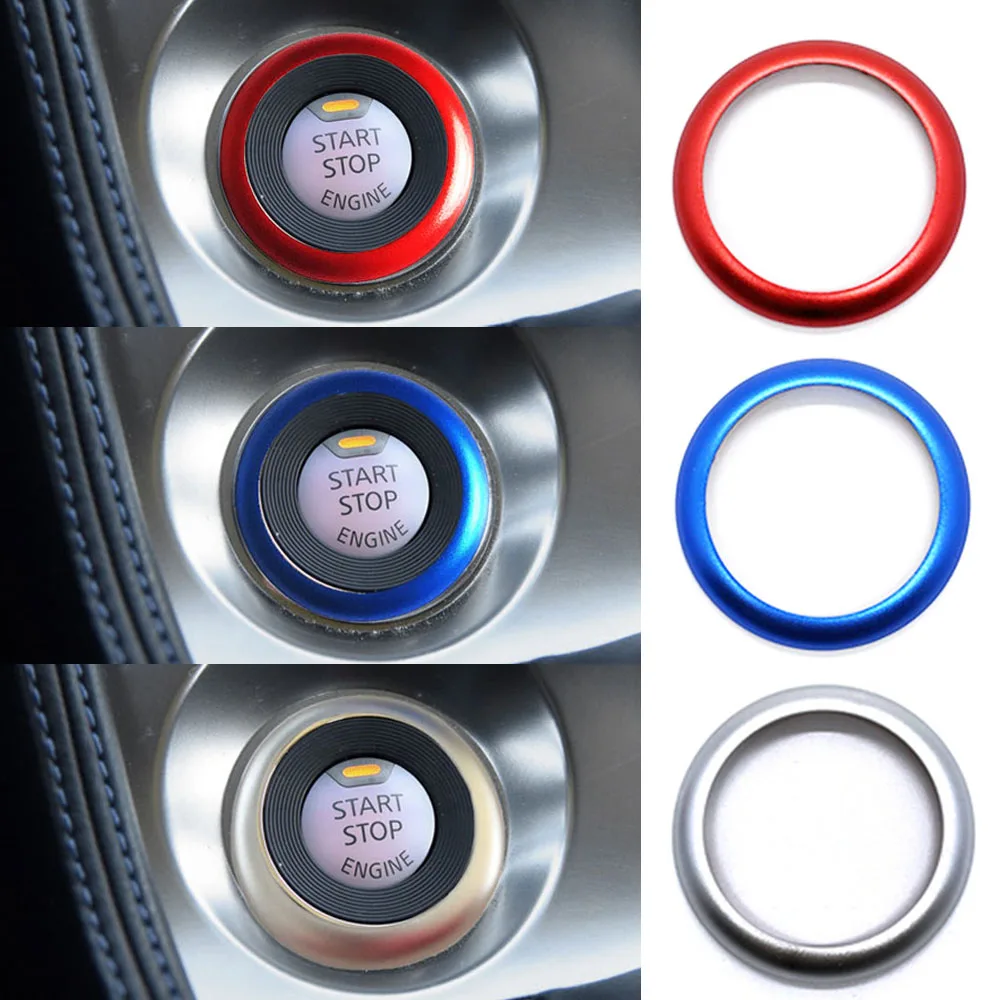 Car Styling Ignition Switch Ring Decoration Trim Sticker Fit For Nissan Qashqai X-Trail Teana Loulan Auto Accessories