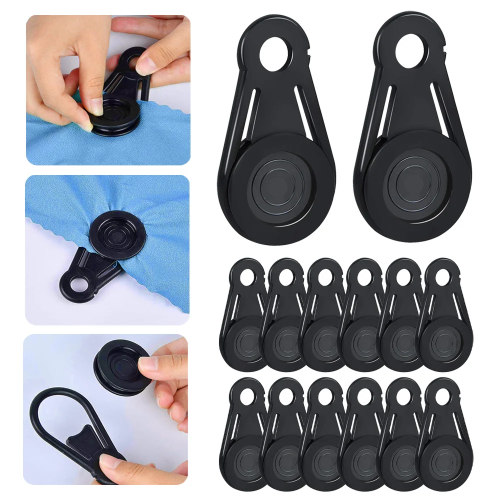 Tarp Clips Heavy Duty 10pcs Tarp Grabber Movable Canopy Clips for Outdoor Camping, Tent, Awning, Banner, Cover Swimming Pool