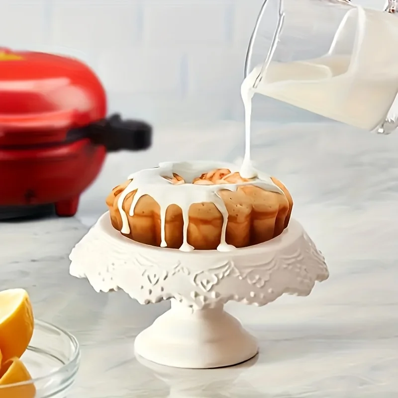 ماكينة خبز منزلية صغيرة جديدة 2025 - ماكينة صنع الكيك متعددة الوظائف، تسخين سريع، غير لاصق، آمنة للإفطار والخبز والهدايا