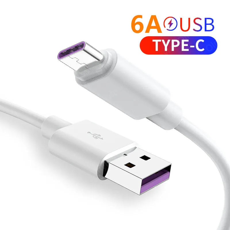 6A USB Type C Cable Quick Charge 3.0 4.0 USB-C Wire For Huawei Samsung Note 11 10 9 Type-c Data Fast Charging Cord Charger Usb c