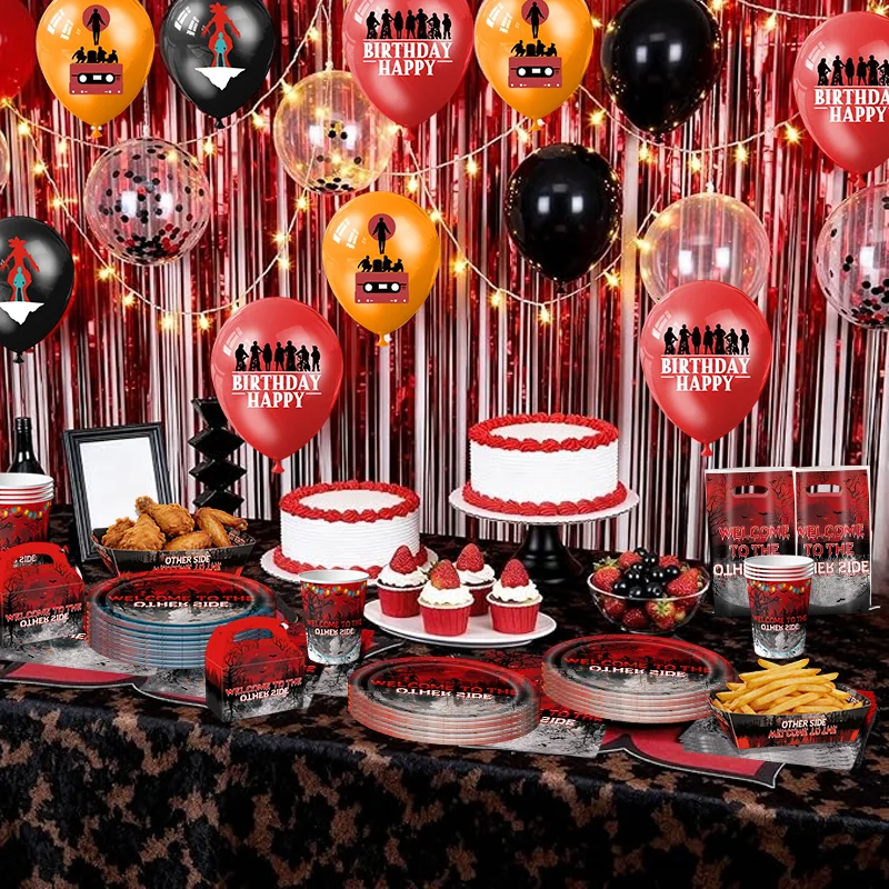 Décorations d'anniversaire originales, Ballons, Assiettes, Gobelets, Serviettes, Sacs cadeaux, Bannière Joyeux Anniversaire originale, Vaisselle, Nappe, Articles de fête