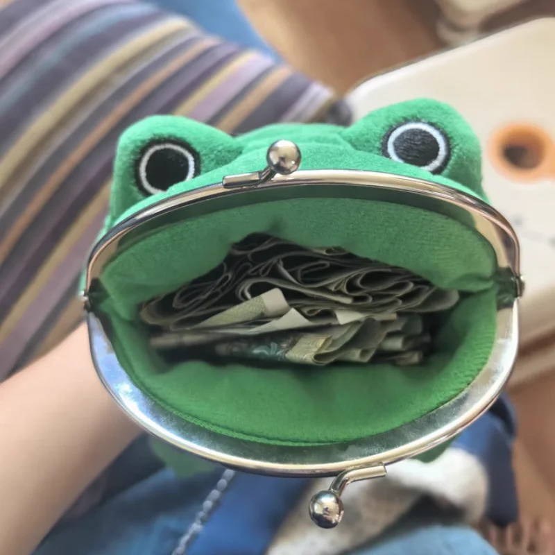 Em estoque genuíno naruto anime sapo carteira moeda bolsa chaveiro bonito sapo dos desenhos animados cosplay bolsa para mulheres saco acessórios presentes