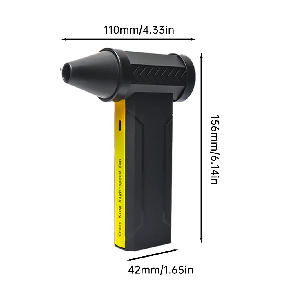 Elektrischer Turbo-Jet-Lüfter mit bürstenlosem Motor 160000   RPM High-Speed Turbo Violent Fan USB wiederaufladbar Leistungsstarkes Staubgebläse