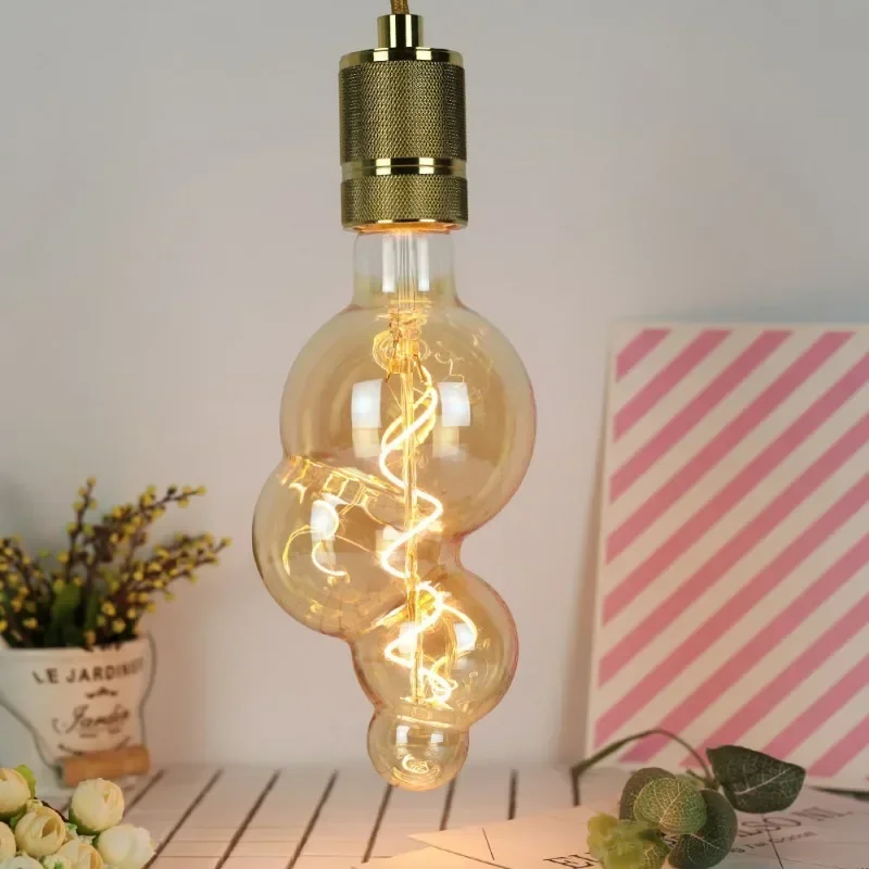 Dimmen Edison Lamp Led Gloeilamp Retro Lamp Sfeer Lamp Decoratieve Warm Licht Net Zwarte Melk Thee Winkel In Stijl