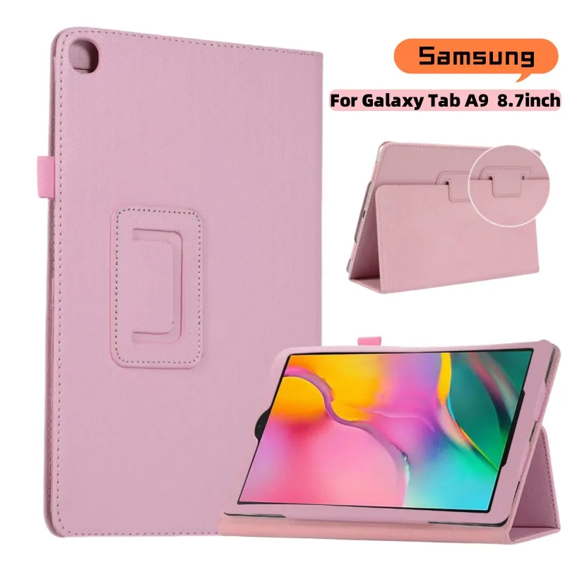 

For Samsung Tab A9 8.7" Case SM-X110 SM-X115 PU Leather Tri-Fold Flip Tablet Case Auto Sleep/Wake For Galaxy Tab A9 Cover 2023