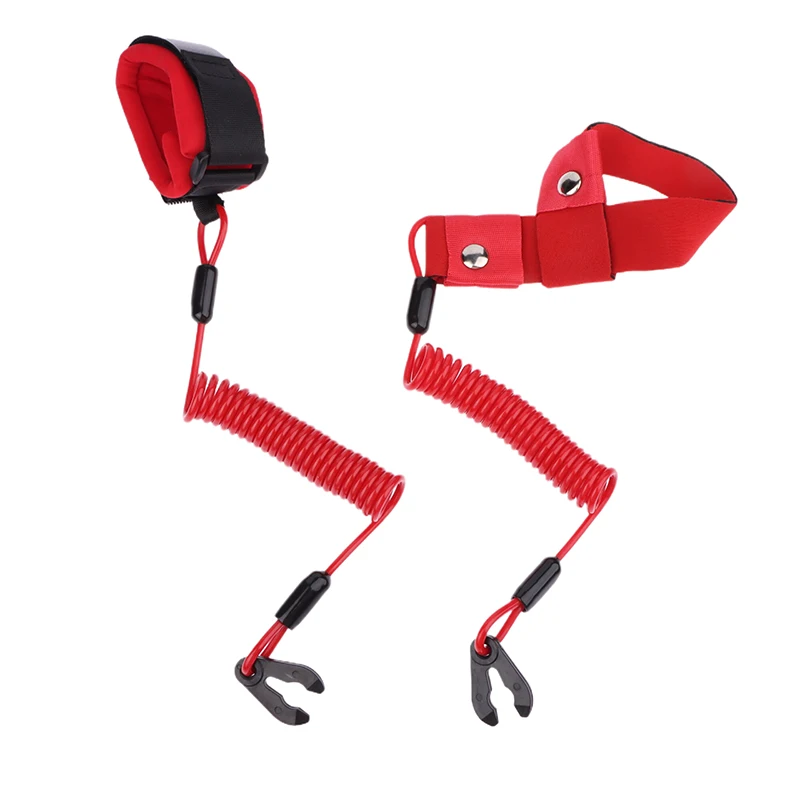 Boat Engine Emergency Safety Lanyard Kill Stop Switch Lanyard Cord Red Emergency Safety Lanyard Tool image 4