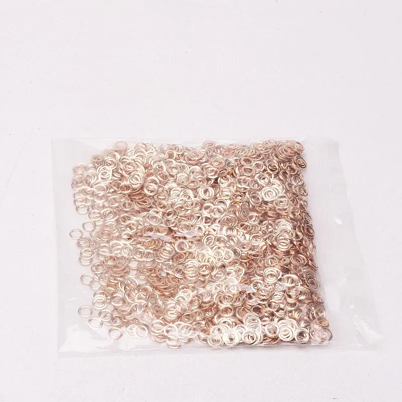 400 set 4,5 mm tono oro rosa occhielli per lacci indumenti occhielli scarpe forniture accessori per artigianato cucito di alta qualità