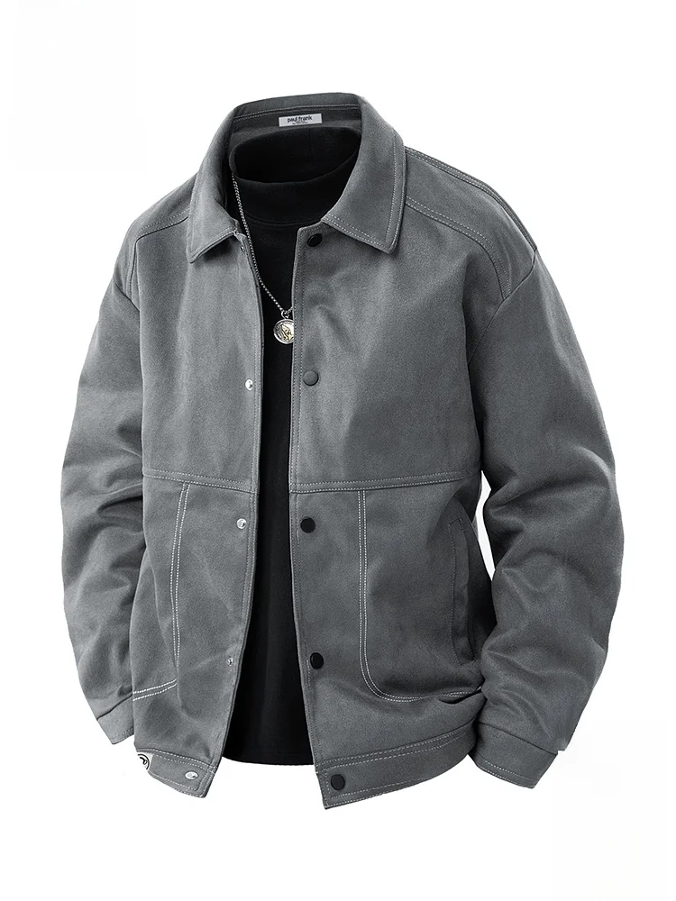 

Мужская свободная комфортная куртка-пилот Paul Frank, осенняя модная верхняя одежда с воротником-стойкой из полиэстера и спандекса