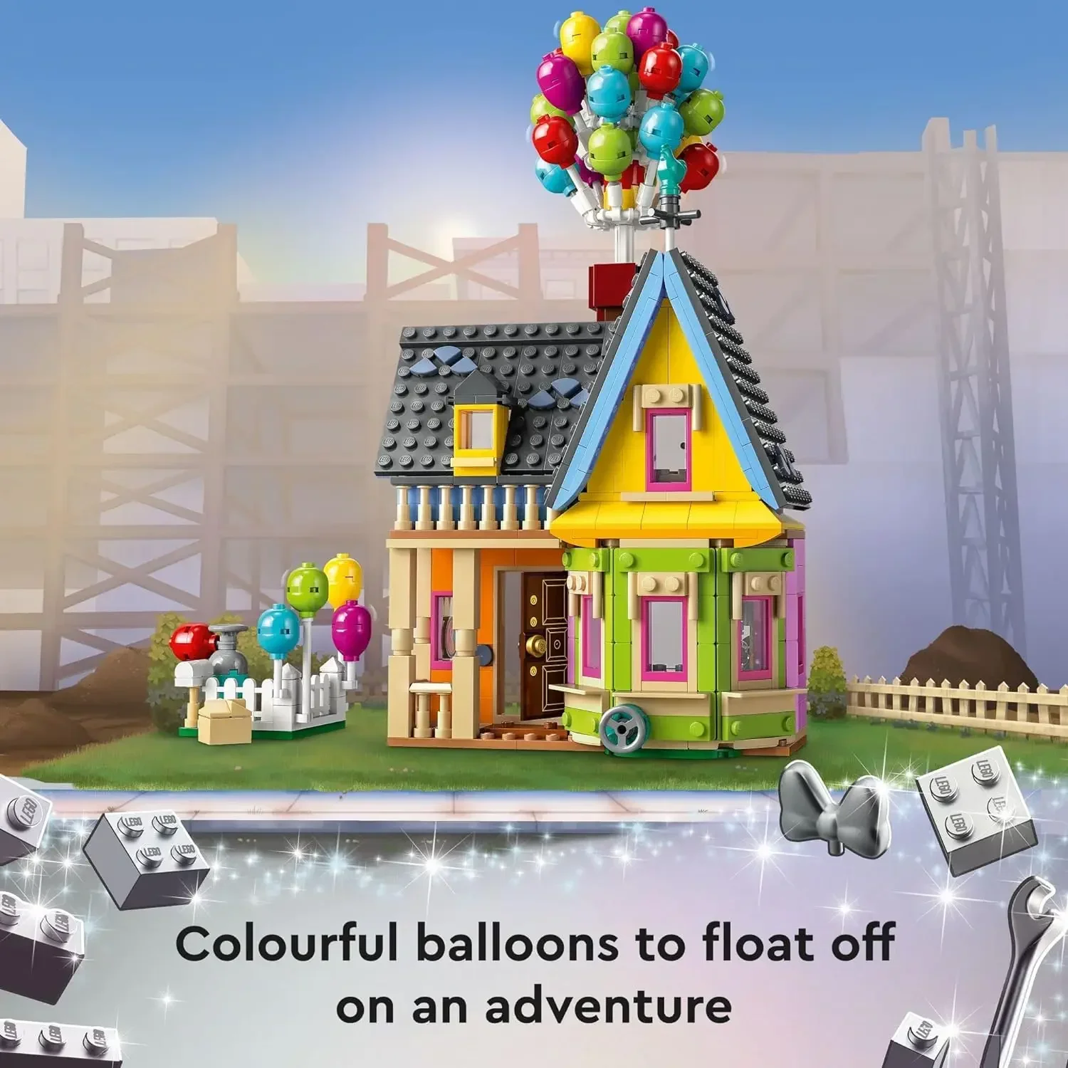مجموعات مكعبات بناء The Flying House 43217 مناسبة لهدايا عيد الميلاد المتوافقة مع جزيئات Legoed