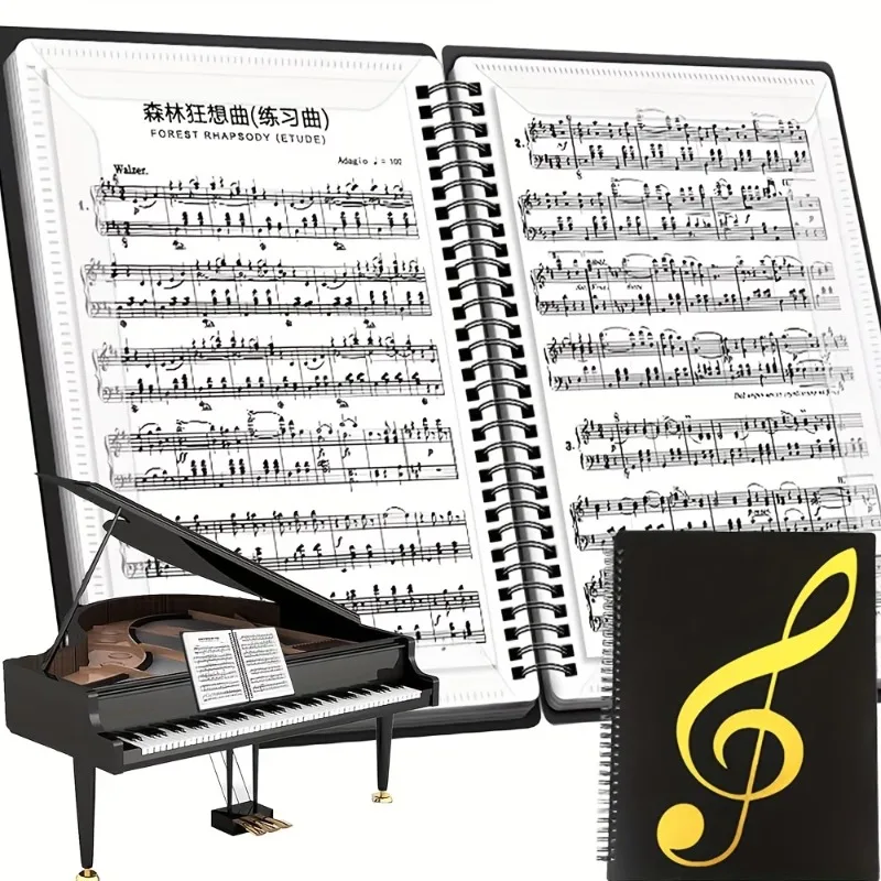 pasta-para-partituras-a4-com-espiral-e-abertura-total-organizador-profissional-de-musica-para-apresentacoes-aulas-e-pratica