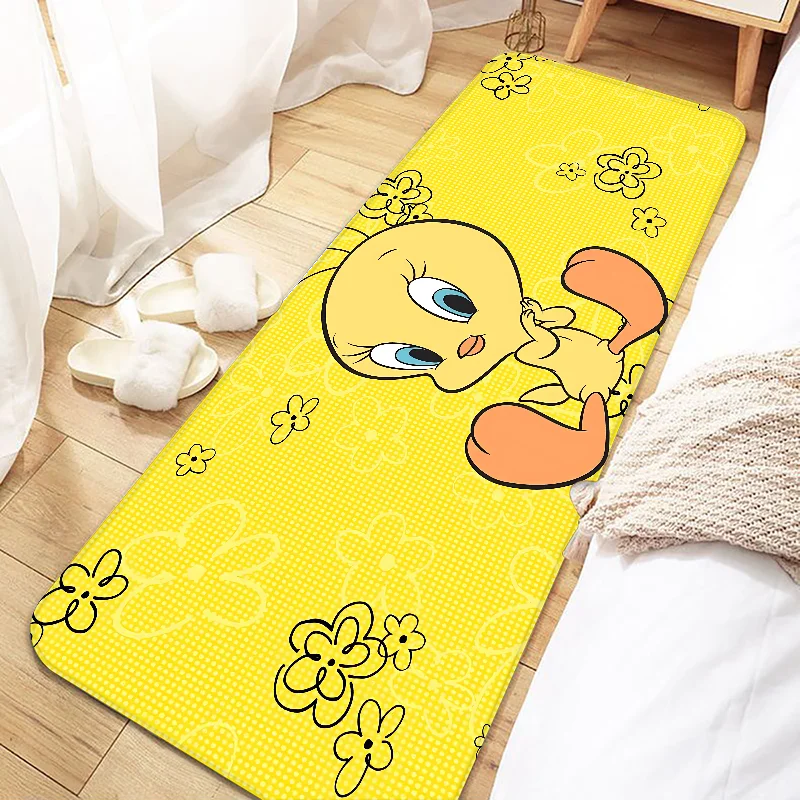 Cute Cartoon Tweety Bird Piolin Door Mat Entrance Non-slip Washable Kitchen Carpet Living Room Hallway Rugs Bathroom Bath