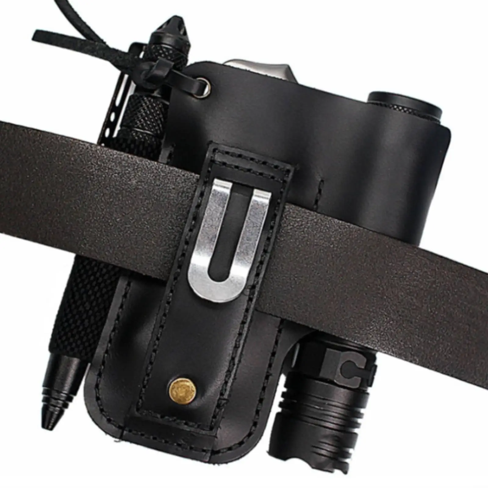 And Flashlight Pocket Space Saver Everyday Carry Tool Pouch Sturdy for Work
