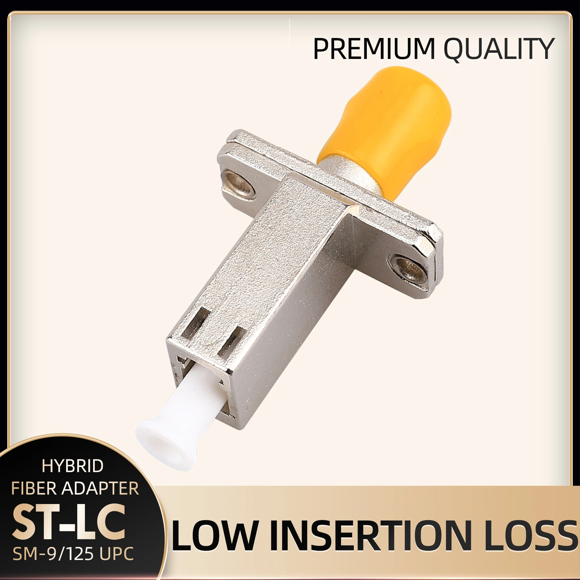 LC Female ST Female Single Mode Adapter Is Suitable For Connecting Two Identical Fiber Optic Hybrid Adapters In The Pipeline