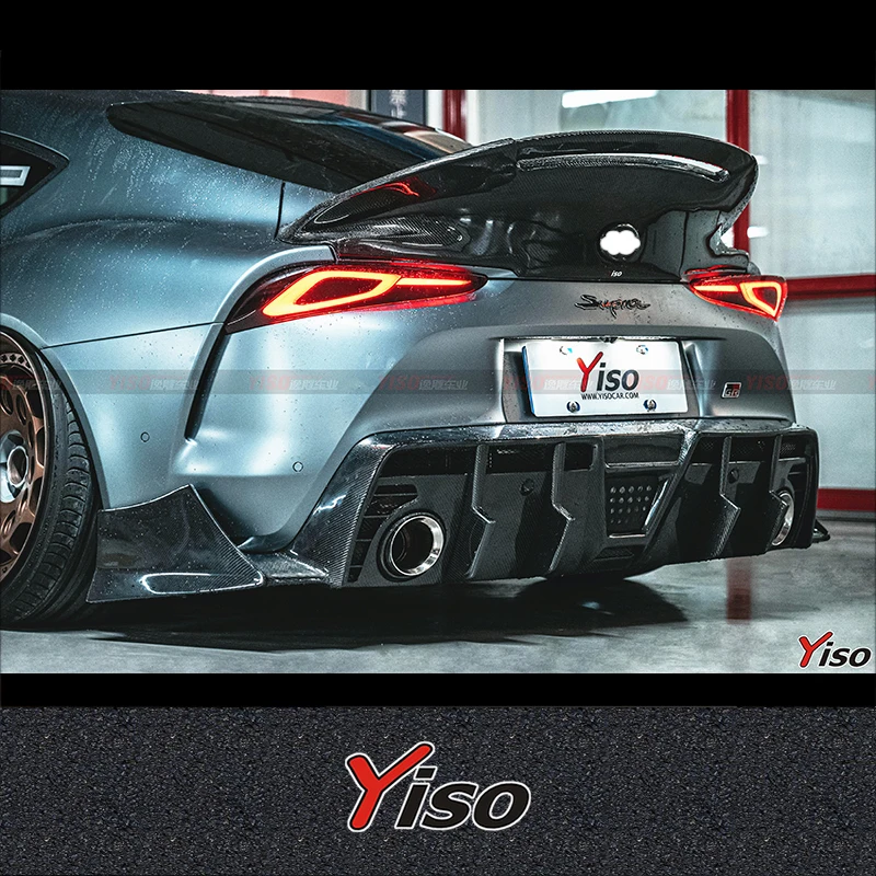 

Suitable for SUPRA A90 Modified Carbon fiber YISO Rear Lip Cornerite Modified encirclement Aerodynamic kit A90 Front Spoiler