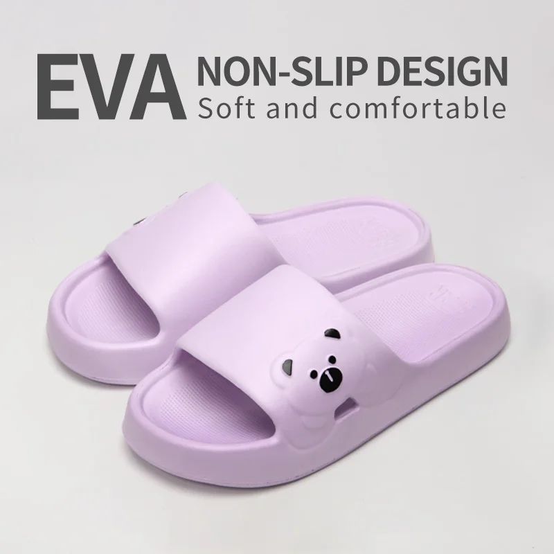 Summer Women's Thick Bottom Anti-Slip Odor-Resistant Slippers Comfortable Lightweight Sandals for Home Indoor Use