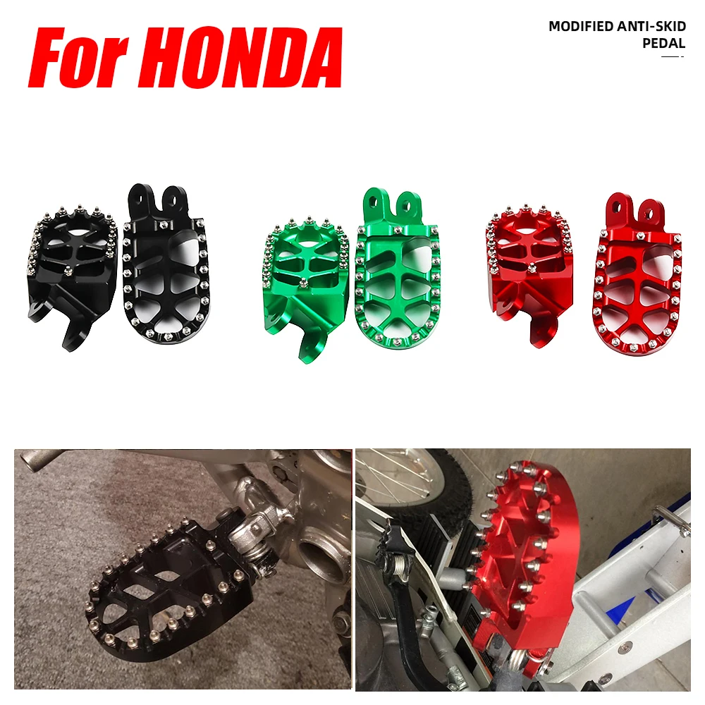 Motorcycle Footrest Footpegs Foot Pegs Rest Pedal Parts For HONDA Africa Twin XRV 650 XRV 750 XRV650 XRV750 Bike Accessories