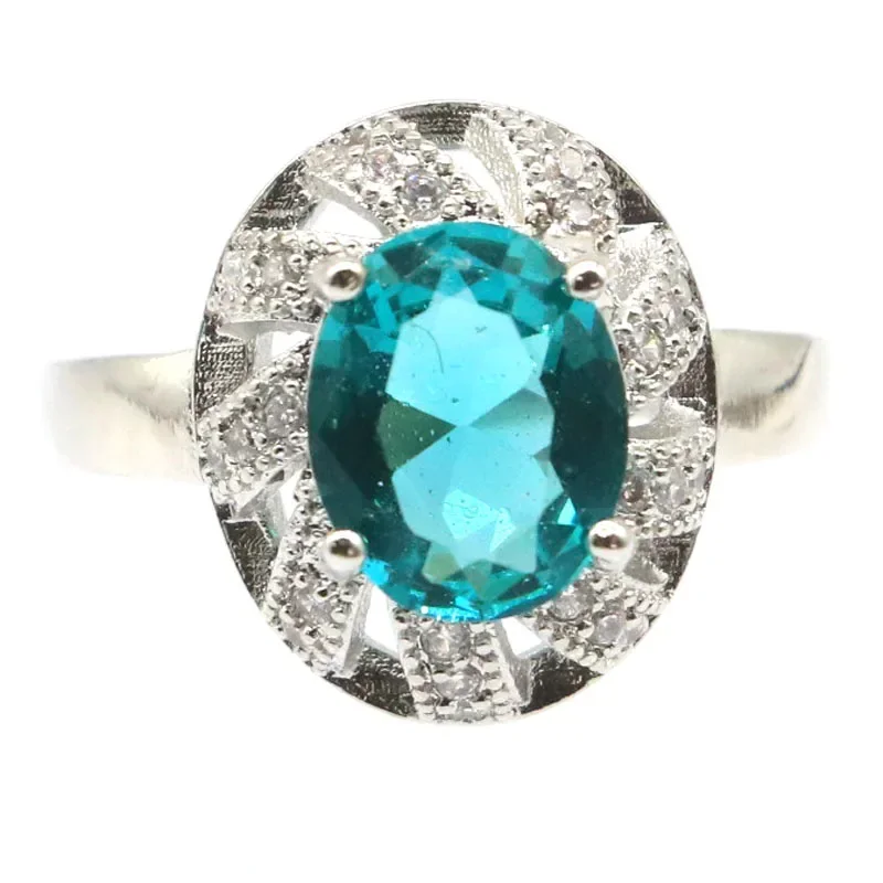 925 الصلبة فضة خواتم مخصصة يتوهم جمشت الزبرجد الزبرجد الأحمر روبي الدم الياقوت تشيكوسلوفاكيا مجوهرات للمرأة العديد من S #2