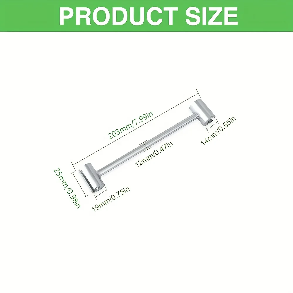 1PC Adjustable Door Hinge Gap Wrench 14-19mm Round Bolt Spanner Door Hinge Repair Tool Flag Hinge Alignment Wrench Fine-Tuning