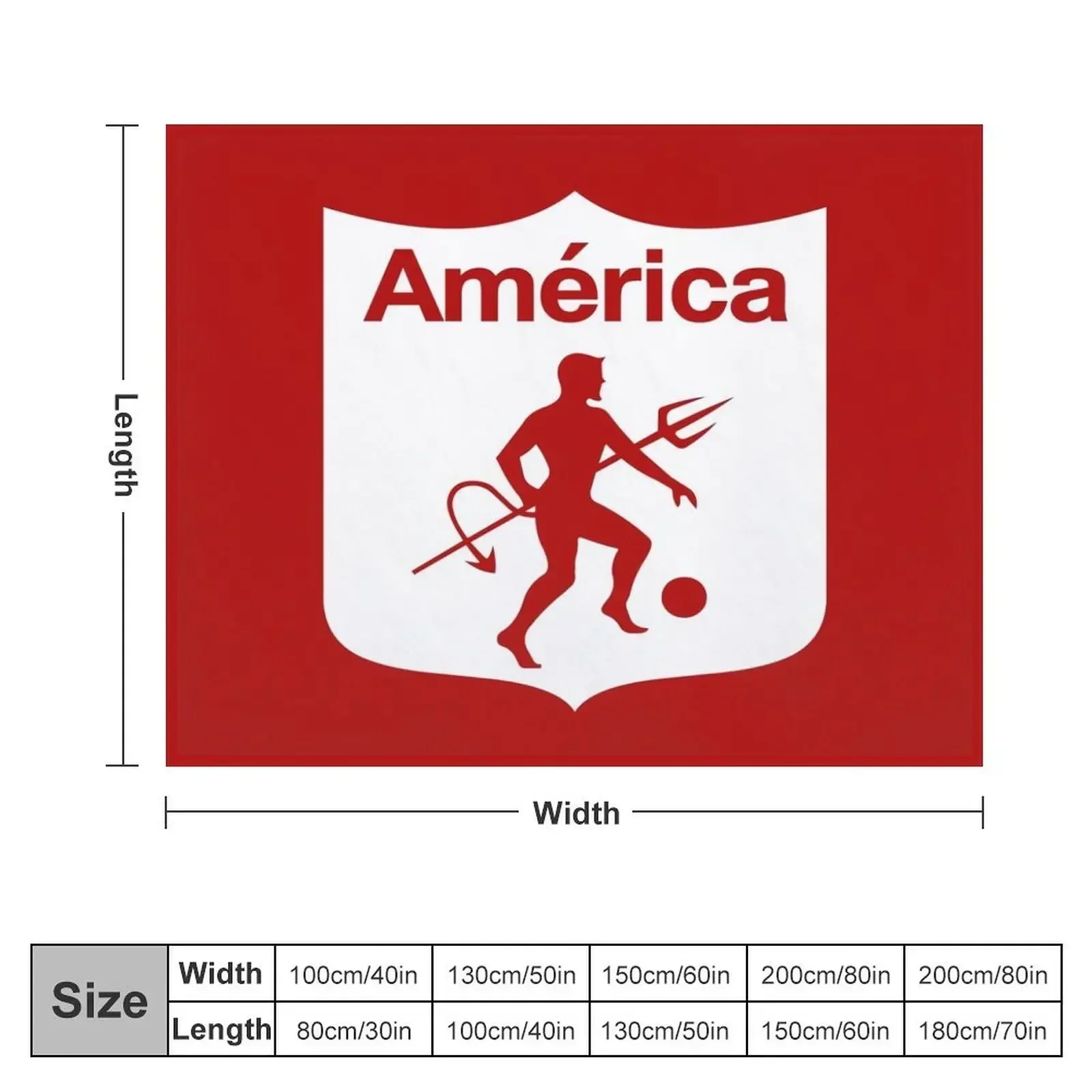 America de Cali Los Diablos Rojos Los Escarlatas Throw Blanket Nap Bed linens Sofa Throw Sleeping Bag Blankets