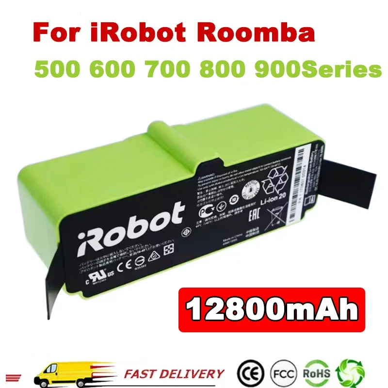 Original For iRobot Roomba 14.4V 6800mAh Battery Roomba 500 600 700 800 Series Vacuum Cleaner iRobot roomba 620 770 780 580 Part