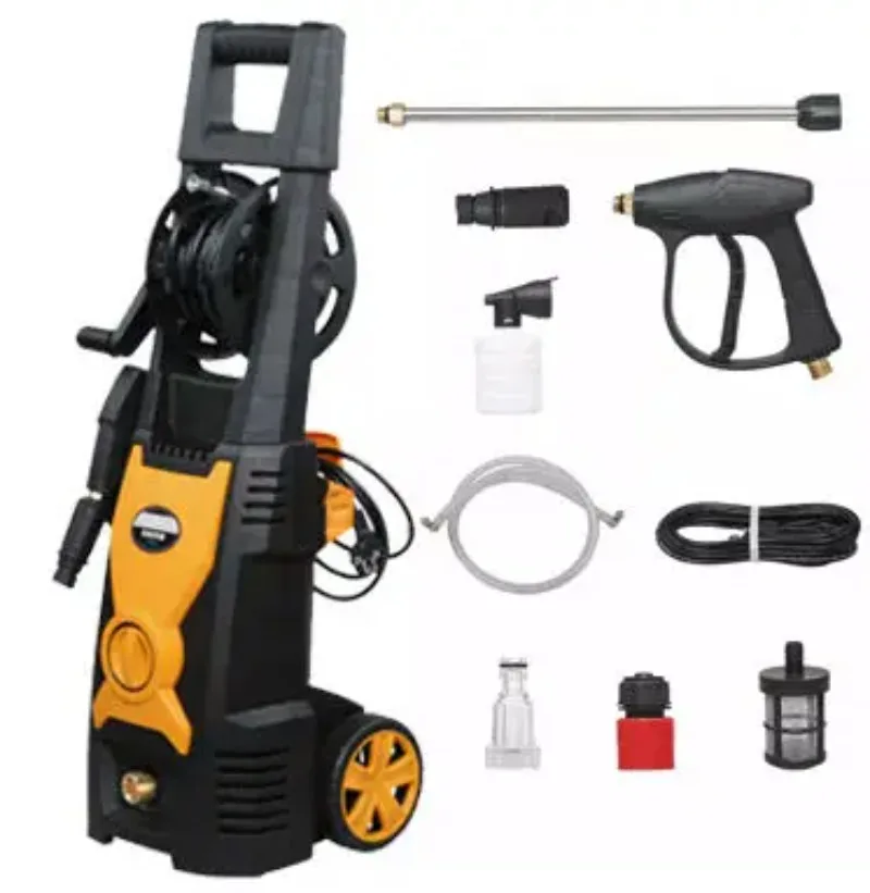 Portable 1500W 90Bar Powerful Electric High Pressure Car Washer Brass Pump Car Wash Water Jet Pressure Washer