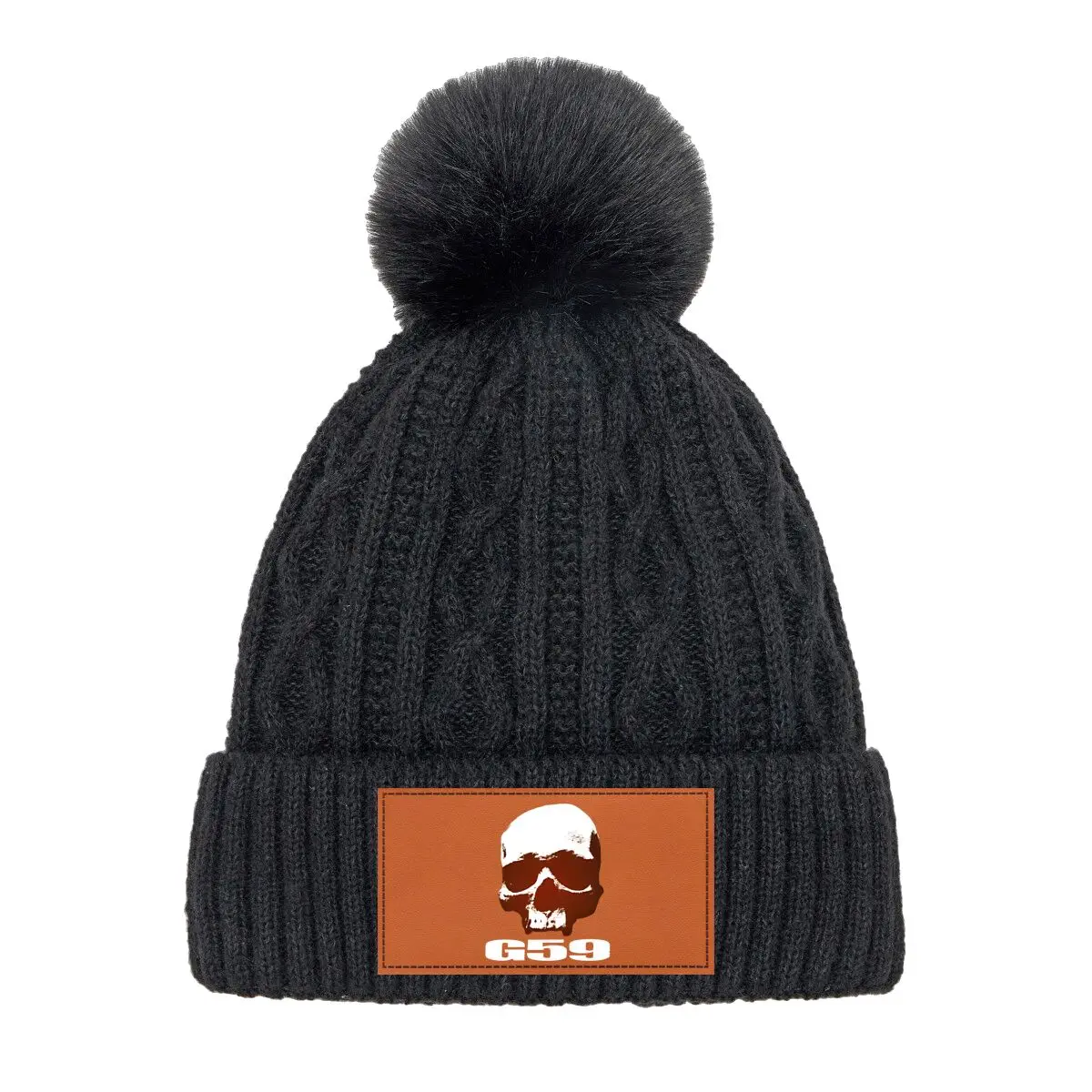 G59 Skull Graphic Women's Knitted Hat Beanie Cap Winter Coldproof Hat