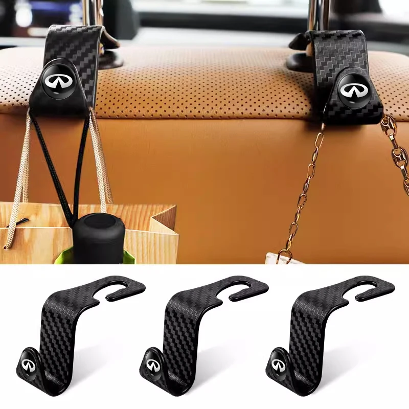 

Car Seat Hooks Headrest Storage Hanger Car Interior Hanging Hook For Infiniti q30 q50 g35 g37 fx35 fx37 qx70 ESQ QX50 QX70 EX