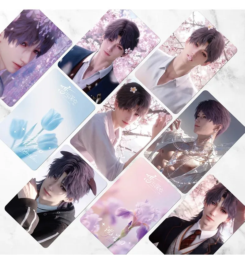 55Cards/Set Love and Deepspace Laser Lomo Photo Cards Sylus Zayne Rafayel Xavier Caleb for Hardcore Otome Game Collectors