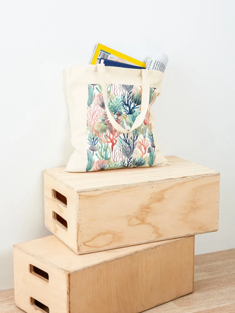 Beautiful Coral Watercolour Tote Bag tote personalized the Canvas stote